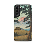 Evening at Tago Bay - Hasui Kawase Phone Case Samsung Galaxy S22 Plus / Matte Phone Case Vintage-style Illustration Mount Fuji Pine Trees