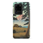 Evening at Tago Bay Hasui Kawase Samsung Case, Galaxy S20 Ultra / Matte, Phone Case Japanese Landscape Painting Mount Fuji Person