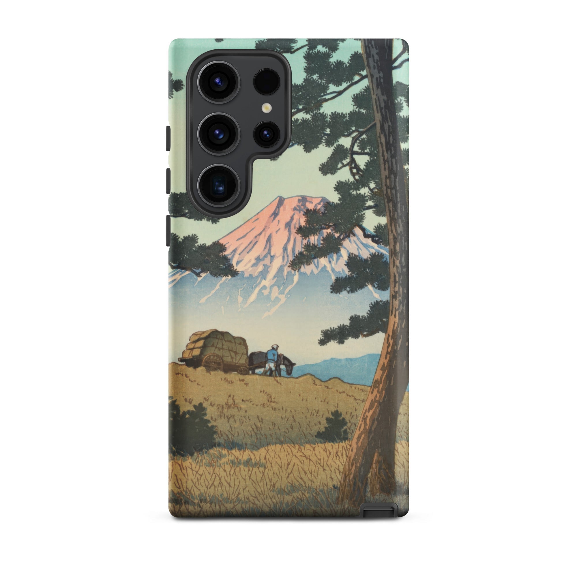 Evening at Tago Bay Hasui Kawase Samsung Case, Galaxy S23 Ultra / Matte, Phone Case Japanese Landscape Painting Mount Fuji