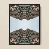 Every Deity - South Indian Temple Op Art Print / Canvas, 12x16’’ / 31x41cm / Black Frame, Posters Prints & Visual Artwork, Toby Leon
