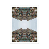 Every Deity - South Indian Temple Op Art Print / Canvas Mirrored Architectural Ornate Hindu Temple Intricate Carvings Sculptures South