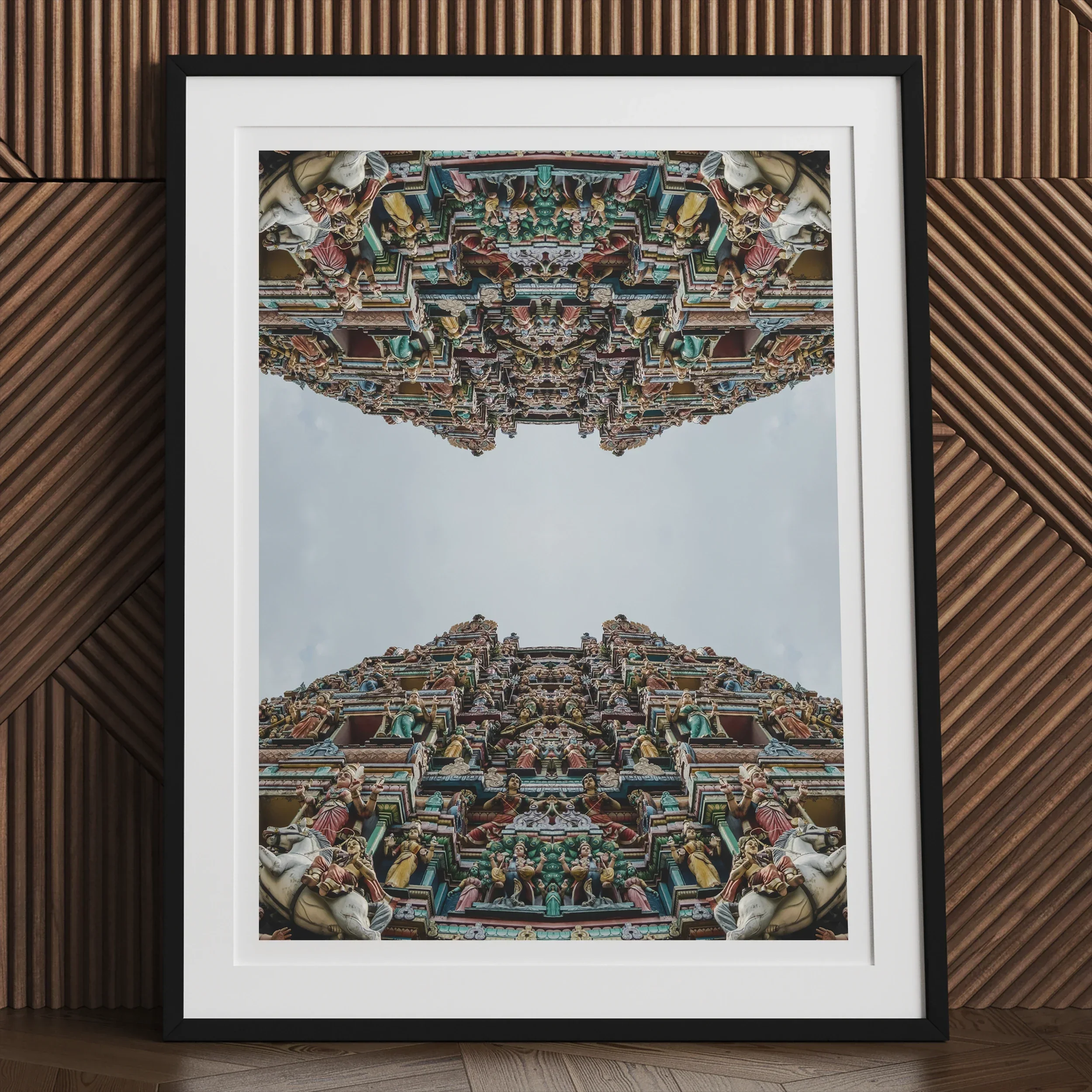 Every Deity - South Indian Temple Op Art Print Posters Prints & Visual Artwork