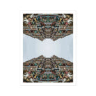Every Deity South Indian Temple Op Art Print, Mirrored Architectural Ornate Hindu Temple Intricate Carvings Sculptures