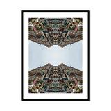 Every Deity - South Indian Temple Op Art Print, Ornate Hindu Temple Architecture Symmetrical Mirrored Tiers Intricate