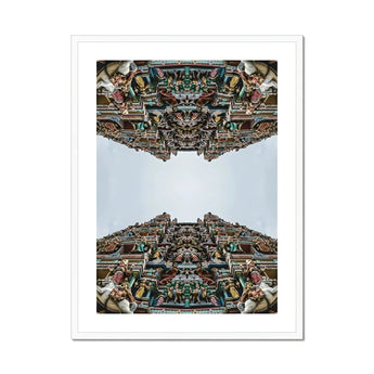 Every Deity - South Indian Temple Op Art Print, Ornate Hindu Temple Towers (gopurams) Photographed Symmetrically