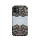 Every Deity - Trippy South Indian Temple Iphone Case, 11 / Matte, Phone Case Mirrored Temple Design