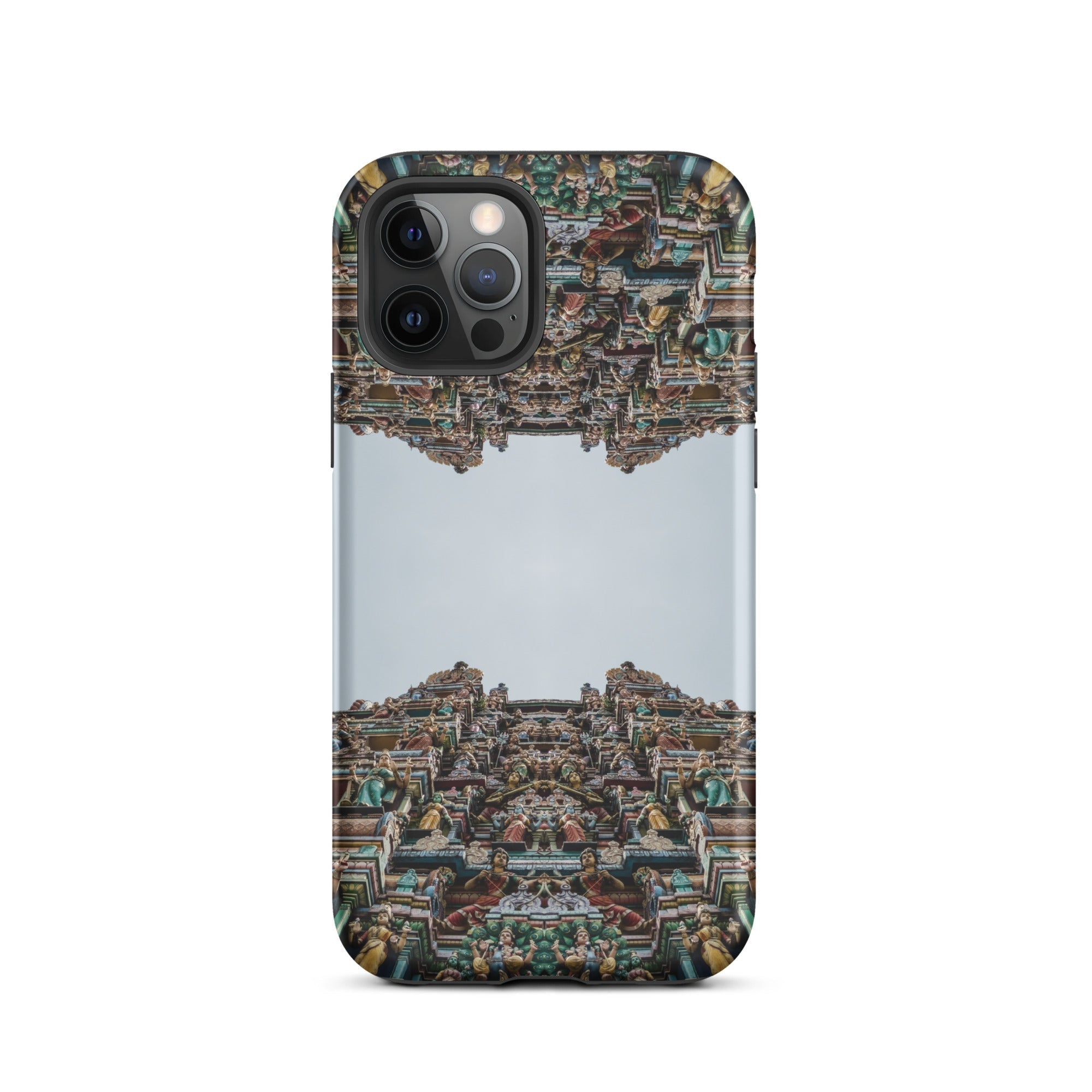 Every Deity Trippy South Indian Temple Iphone Case, 12 Pro / Matte, Temple Themed Smartphone Case