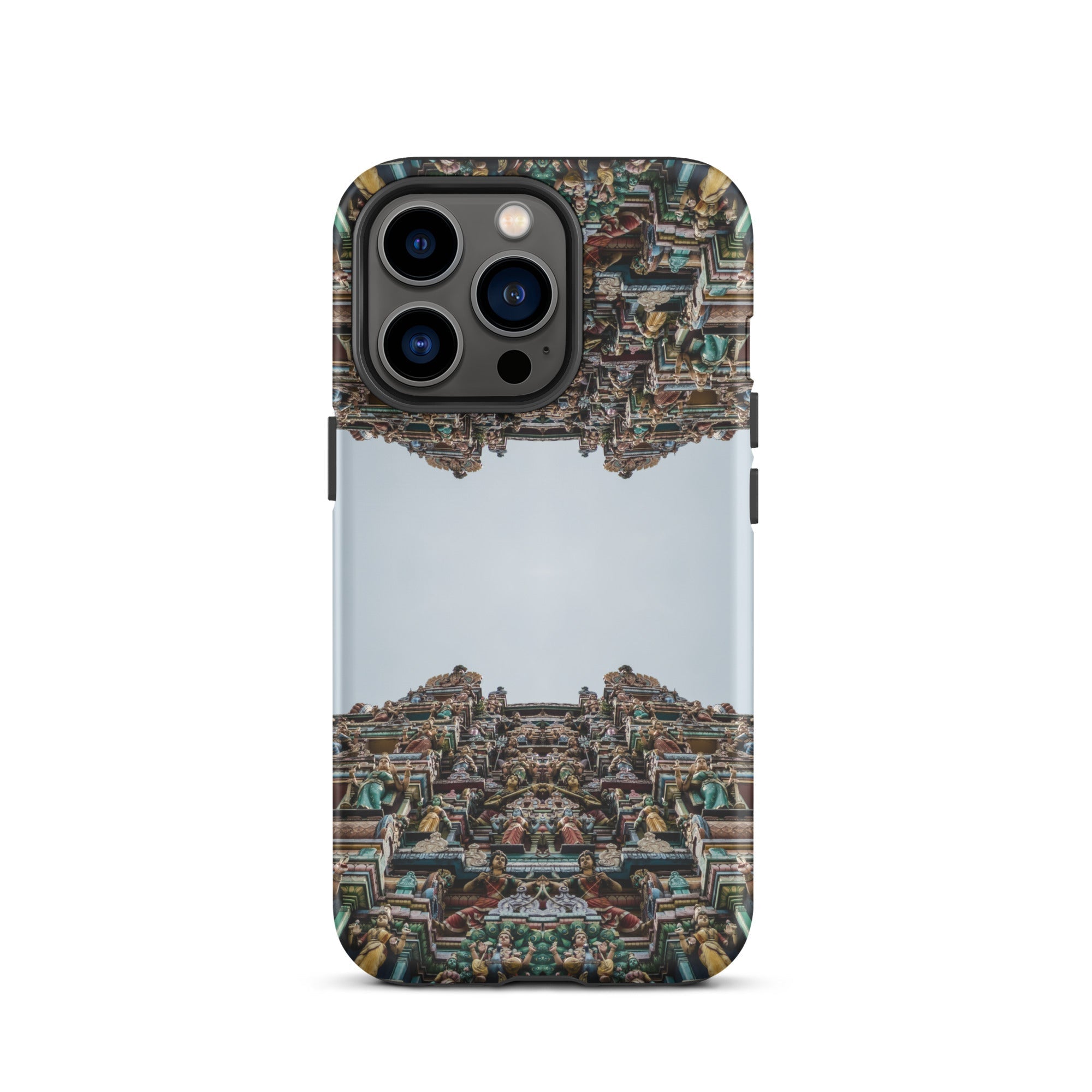 Every Deity Trippy South Indian Temple Iphone Case, 13 Pro / Matte, Phone Case Temple Design