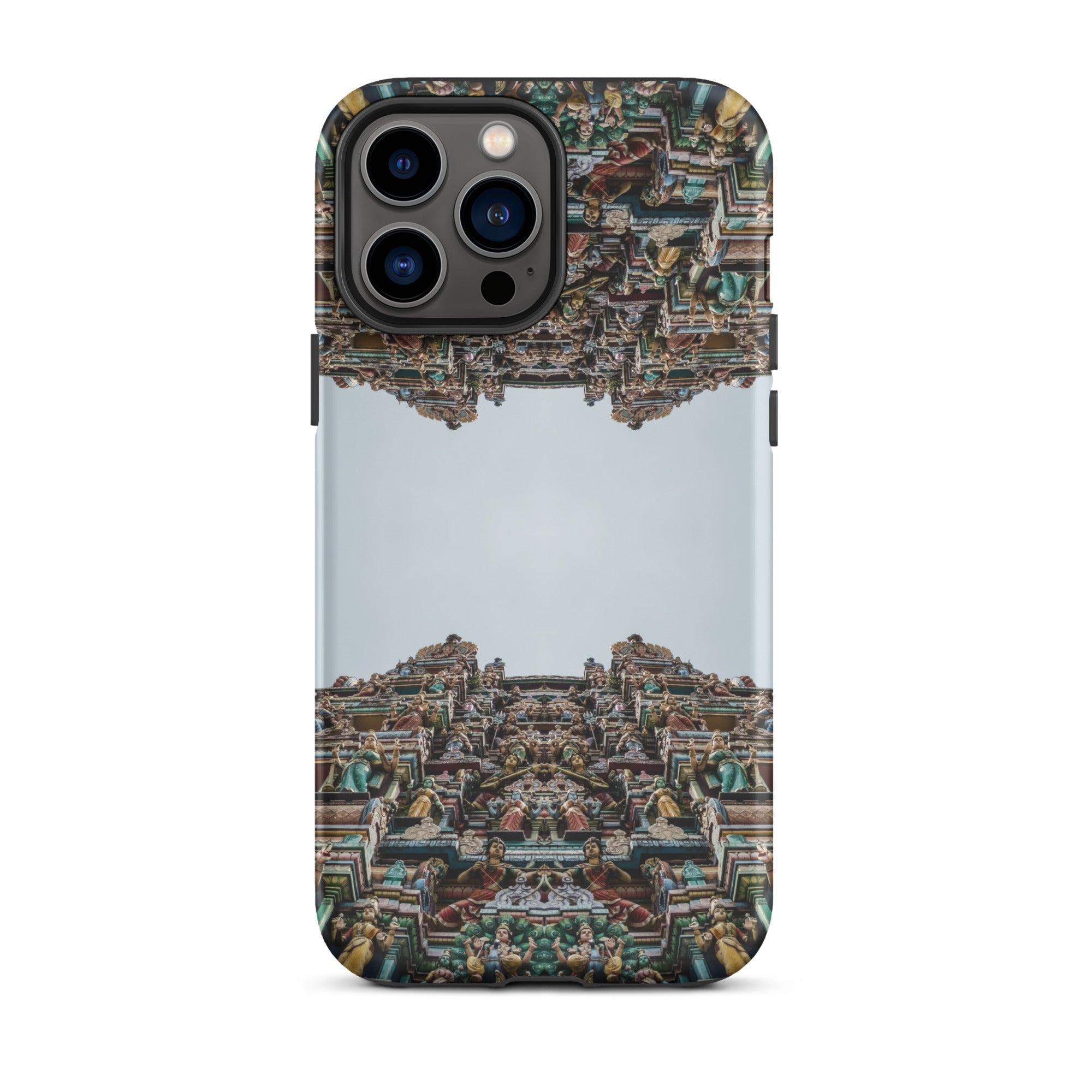 Every Deity Trippy South Indian Temple Iphone Case, 13 Pro Max / Matte, Ornate Phone Case