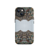 Every Deity - Trippy South Indian Temple Iphone Case, 14 / Matte, Phone Case Mirrored Temple Design