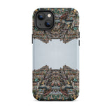 Every Deity - Trippy South Indian Temple Iphone Case, 14 Plus / Matte, Phone Case Mirrored Temple Design