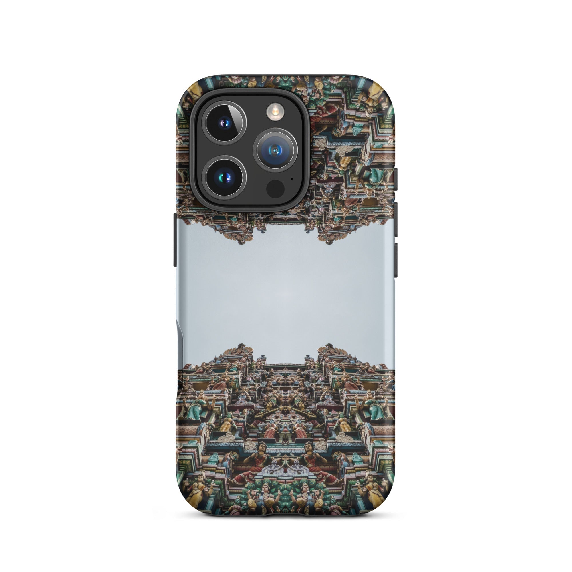 Every Deity Trippy South Indian Temple Iphone Case, 16 Pro / Matte, Phone Case Temple Design