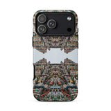 Every Deity - Trippy South Indian Temple Iphone Case 17 Pro Max / Matte Phone Case Detailed Symmetrical Design Ornate Temple Facade South