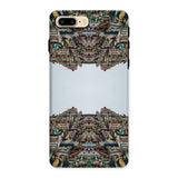 Every Deity - Trippy South Indian Temple Iphone Case, 8 Plus / Matte, Phone Case Mirrored Design Ornate Hindu Temple Structure