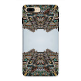Every Deity - Trippy South Indian Temple Iphone Case 8 Plus / Matte Phone Case Mirrored Design Ornate Hindu Temple Structure South Indian
