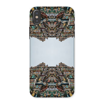 Every Deity - Trippy South Indian Temple Iphone Case, x / Matte, Phone Case Symmetrical Design Ornate Hindu Temple Structure