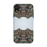 Every Deity - Trippy South Indian Temple Iphone Case, Xr / Matte, Phone Case Symmetrical Design Ornate Asian Temple Pagoda