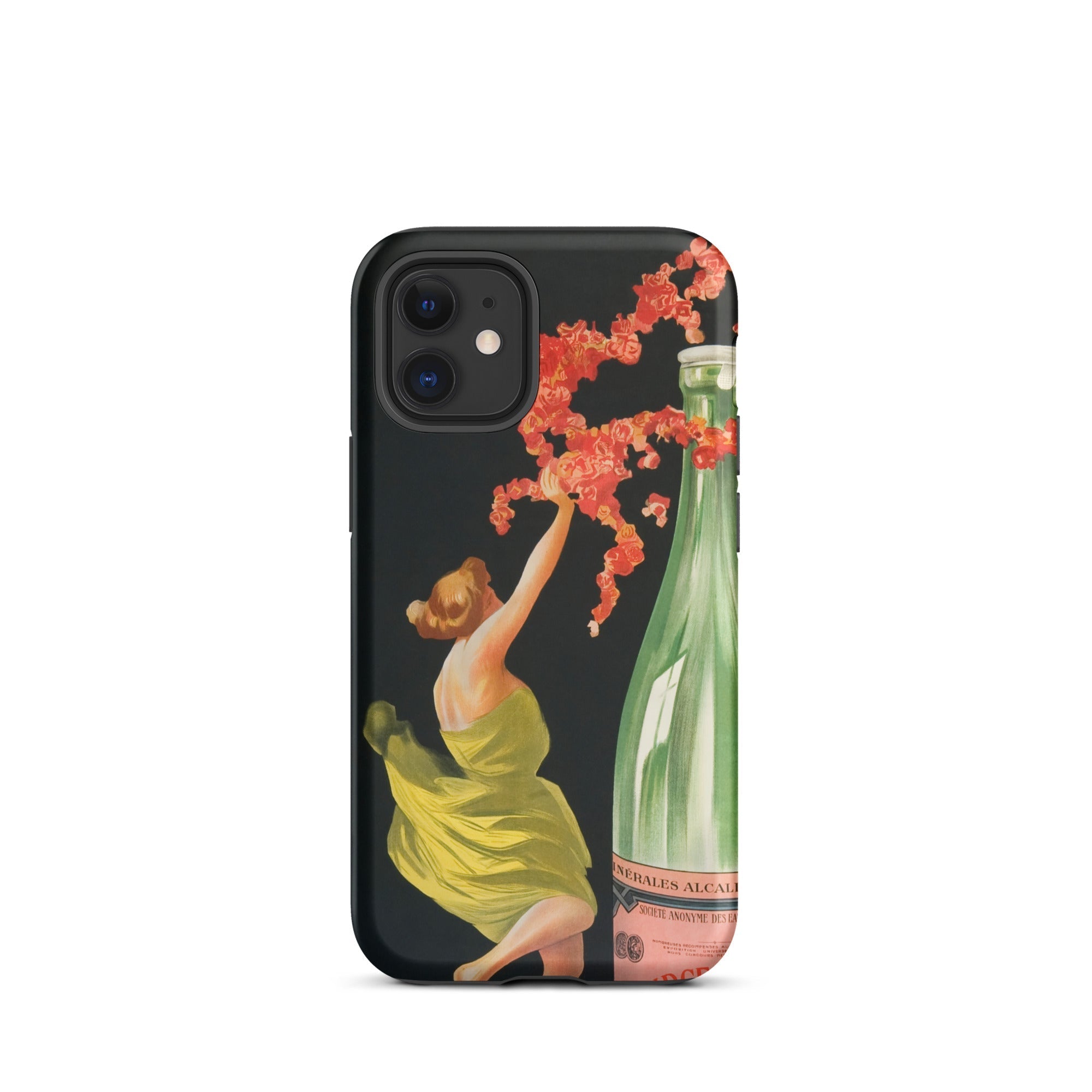 Evian Cachat Water Nymphs Leonetto Cappiello Iphone Case, 12 Mini / Matte, Black Phone Case Vintage Art