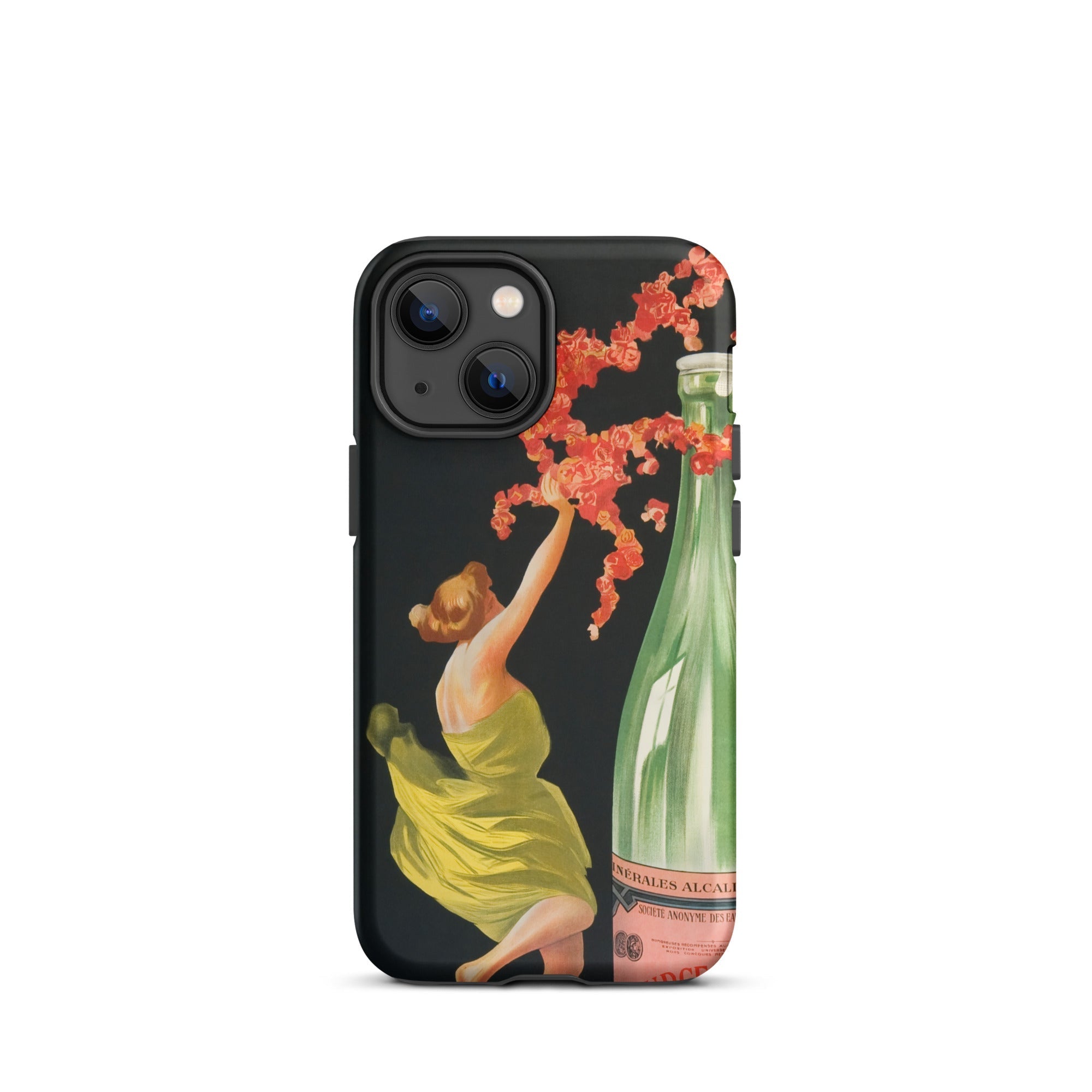 Evian Cachat Water Nymphs Leonetto Cappiello Iphone Case, 13 Mini / Matte, Black Phone Case Vintage Art