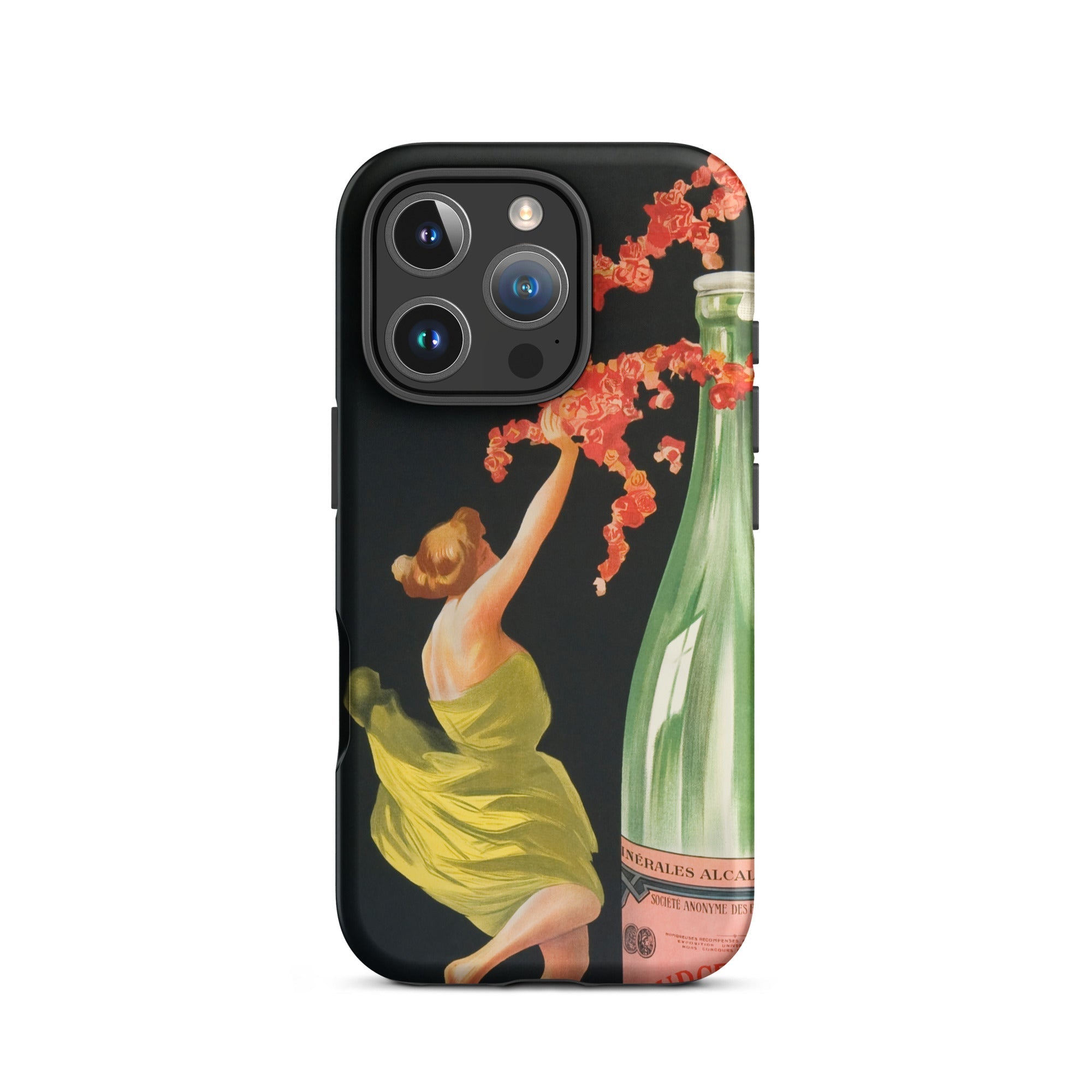 Evian Cachat Water Nymphs Leonetto Cappiello Iphone Case, 16 Pro / Matte, Black Phone Case Vintage Art