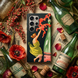 Evian-cachat Water Nymphs - Leonetto Cappiello Phone Case Black Phone Case Vintage Illustration Woman Yellow Dress Leonetto Cappiello,