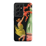 Evian-cachat Water Nymphs - Leonetto Cappiello Samsung Case, Galaxy S21 Ultra / Matte, Smartphone Case Vintage-style Illustration Woman