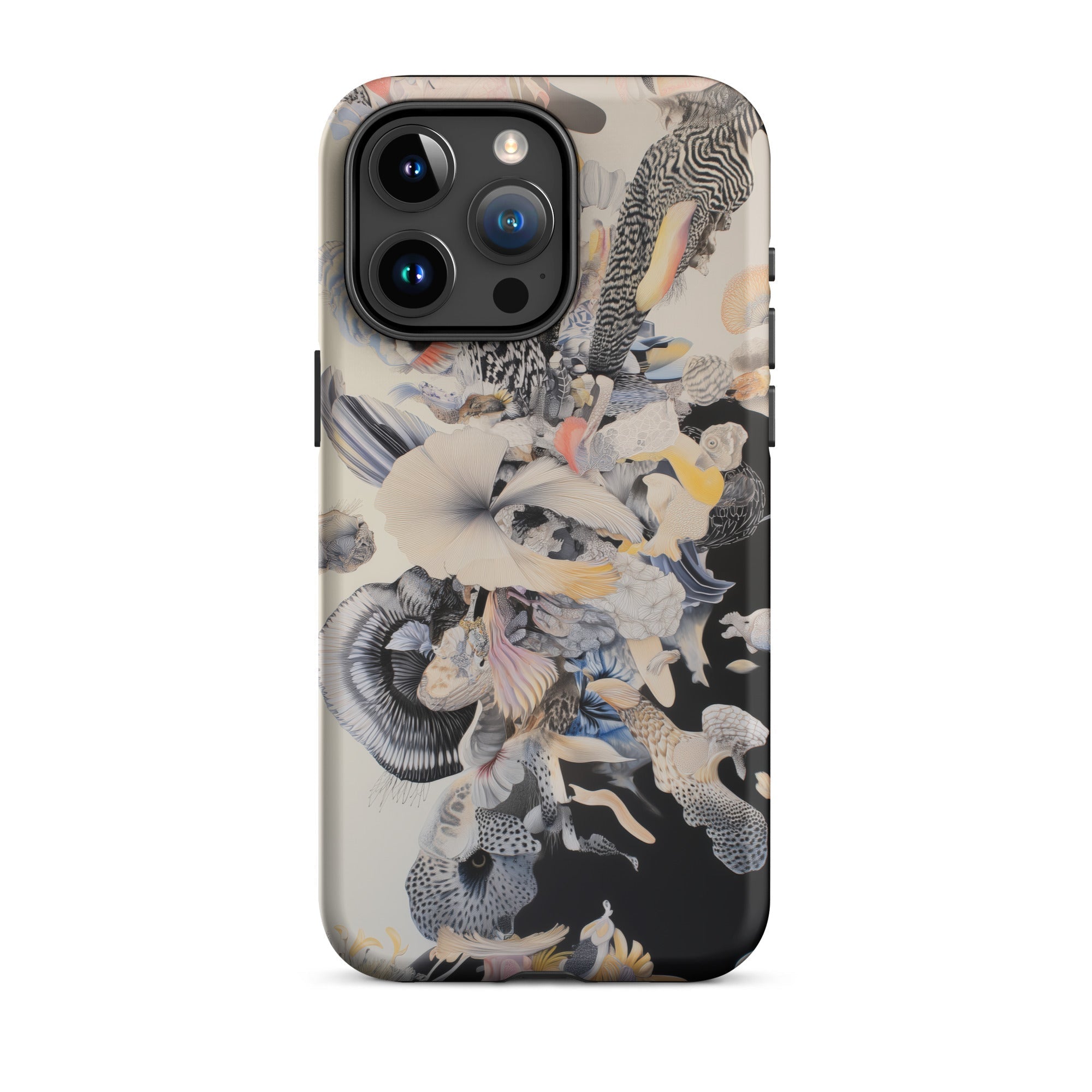 Evolution Surreal Botanical Art Iphone Case, Abstract Patterned Phone Case