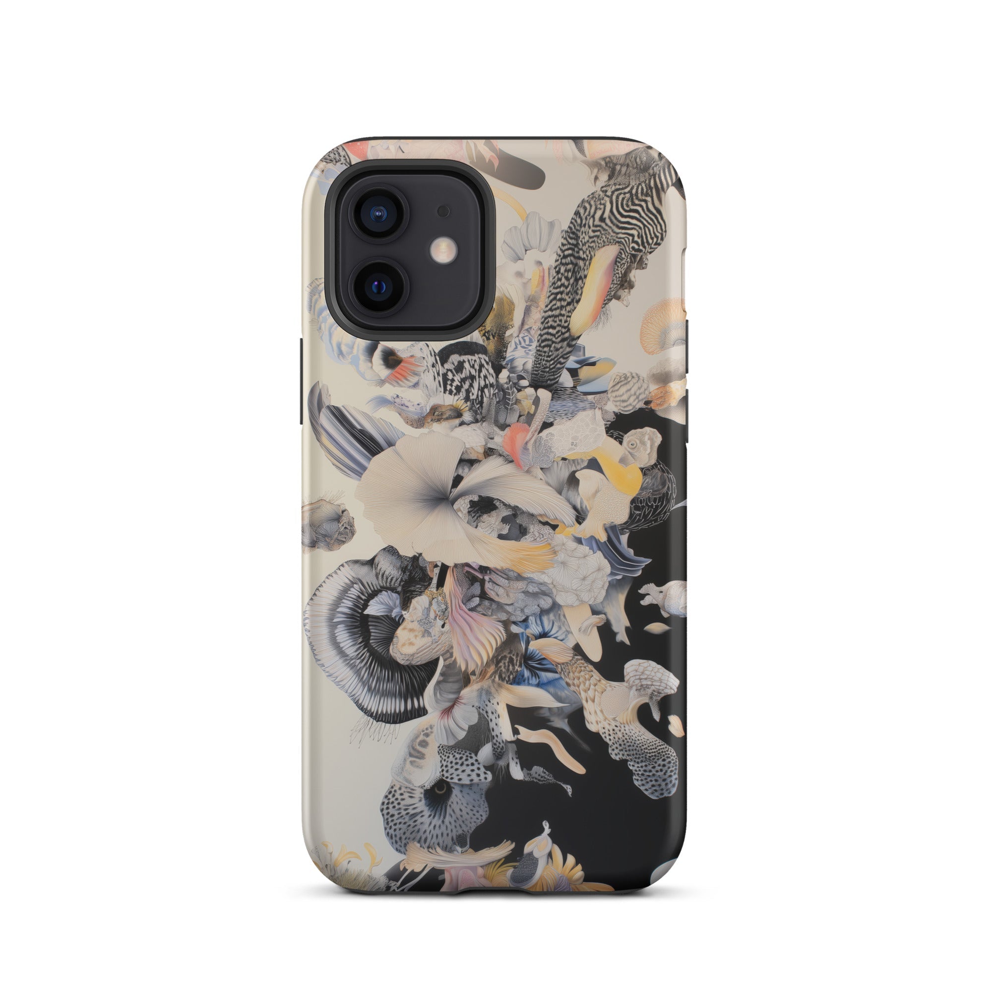 Evolution Surreal Botanical Art Iphone Case, Abstract Patterned Phone Case