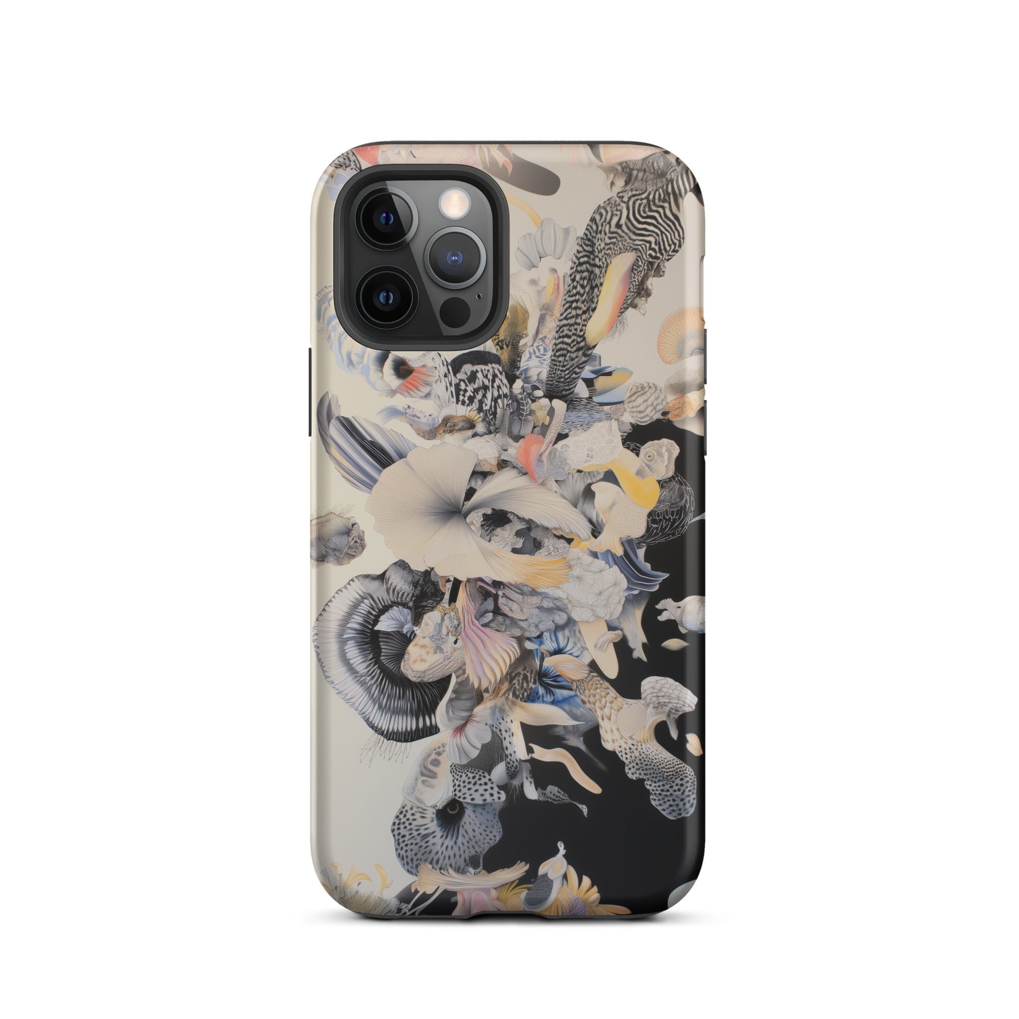 Evolution Surreal Botanical Art Iphone Case, Abstract Patterned Phone Case
