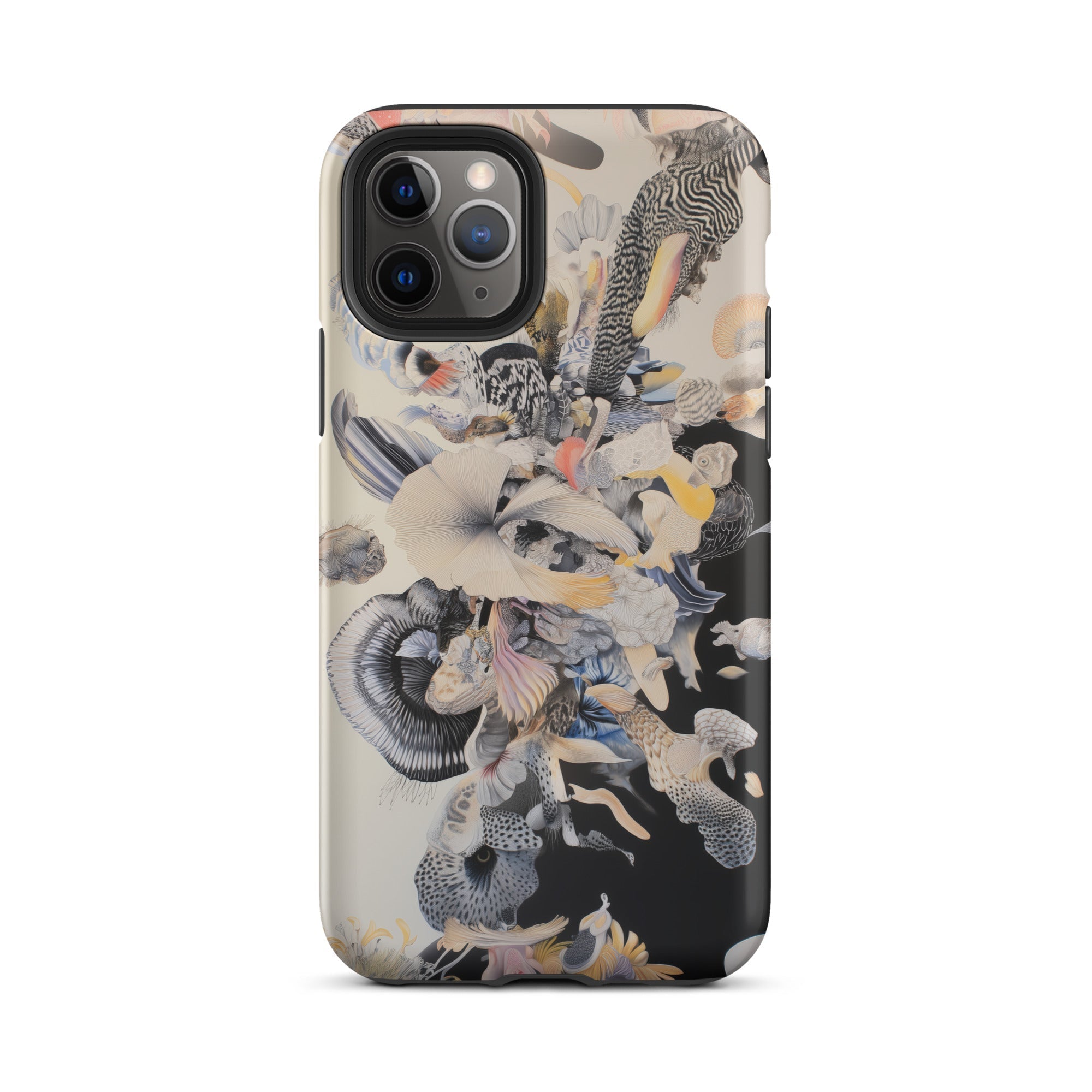 Evolution Surreal Botanical Art Iphone Case, Abstract Patterned Phone Case