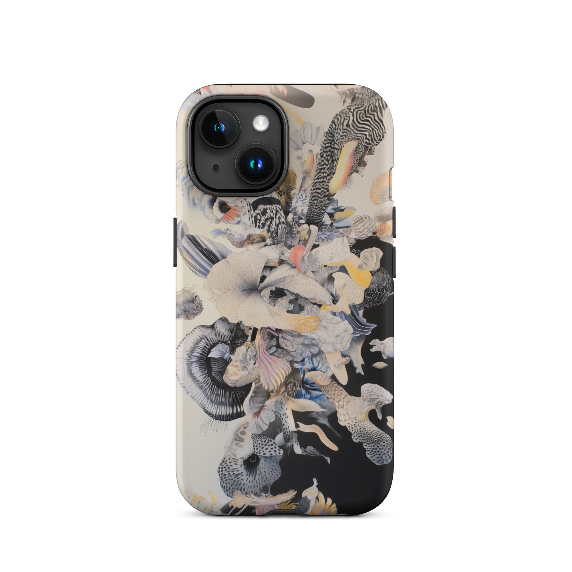 Evolution Surreal Botanical Art Iphone Case, Abstract Patterned Phone Case