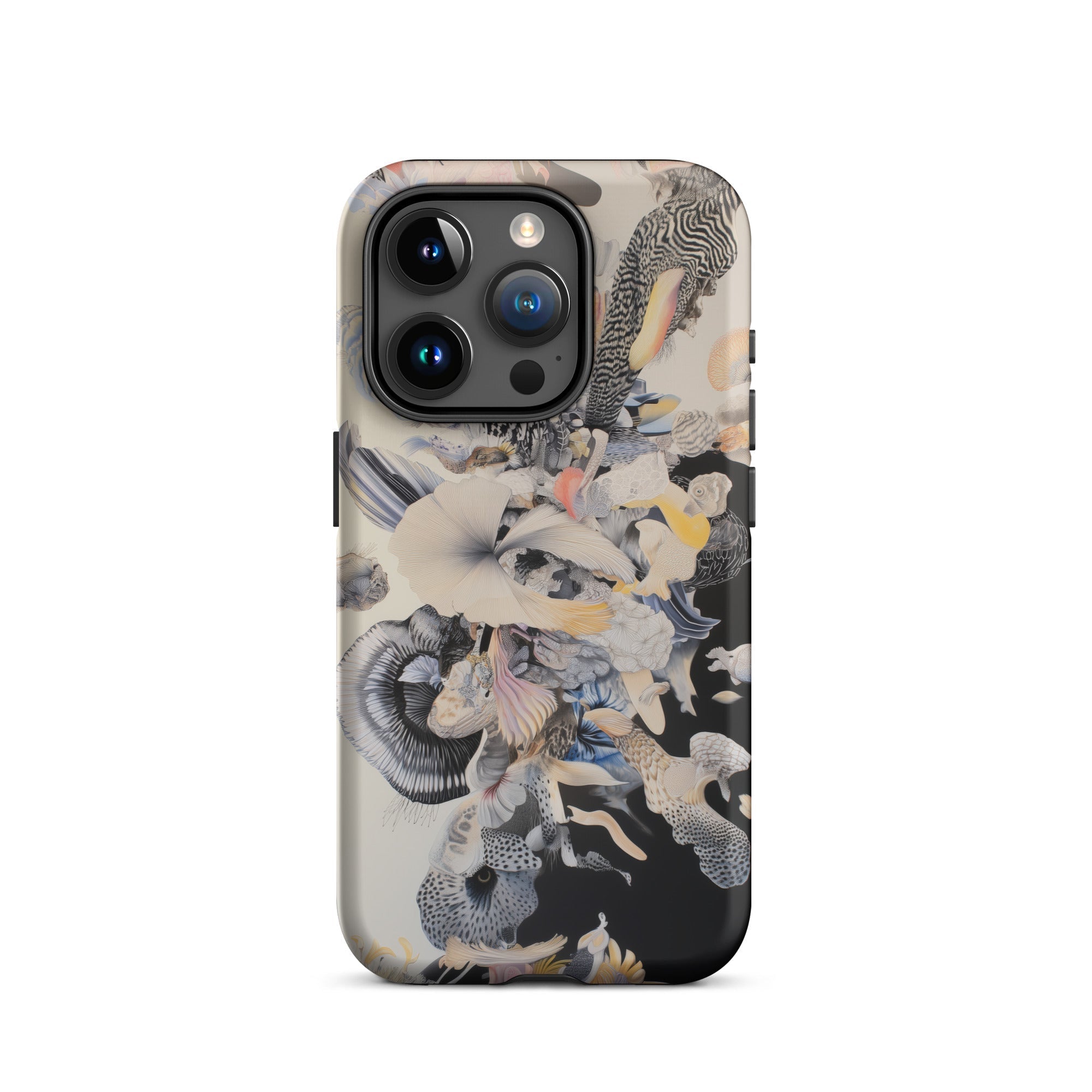 Evolution Surreal Botanical Art Iphone Case, Abstract Patterned Phone Case