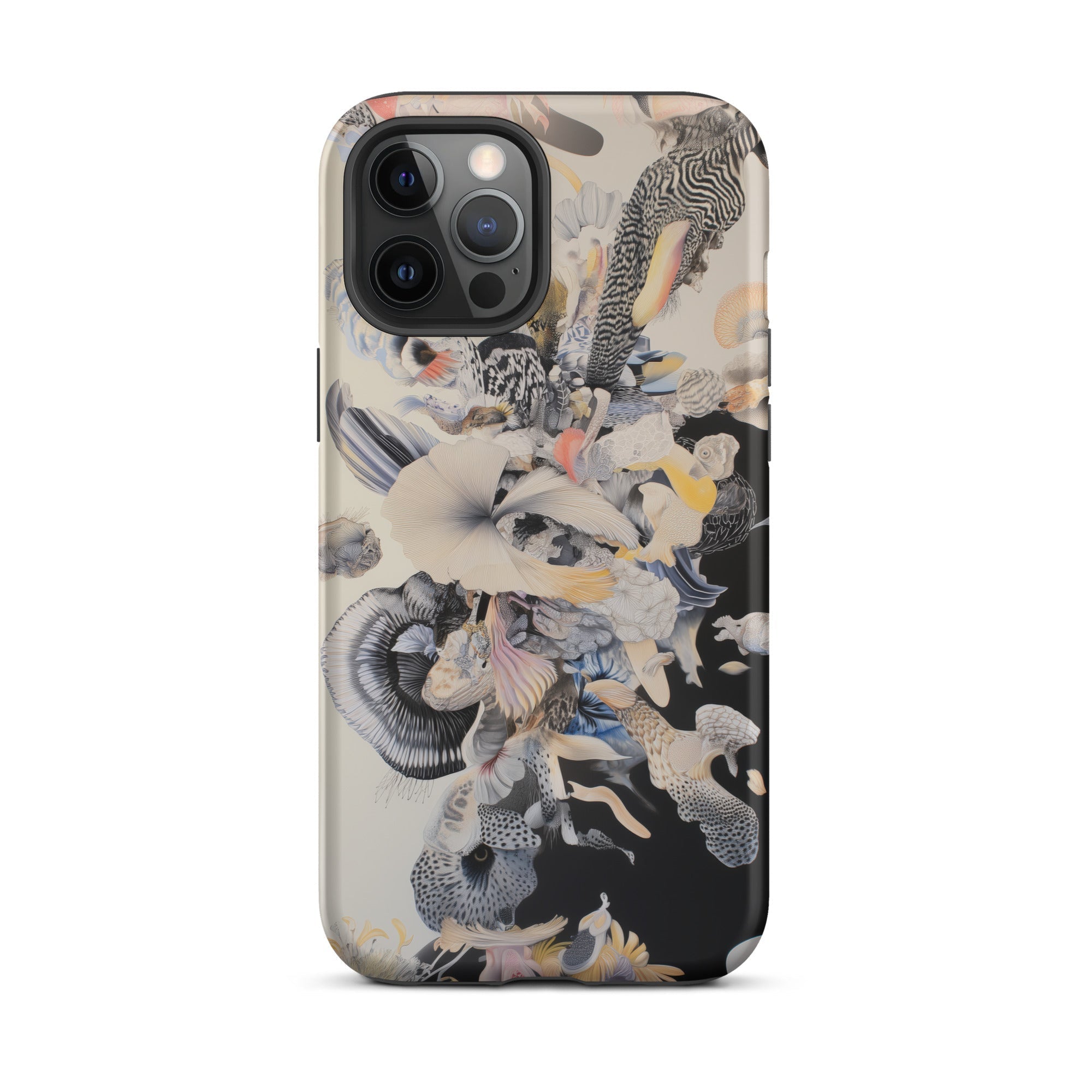 Evolution Surreal Botanical Art Iphone Case, Abstract Patterned Phone Case