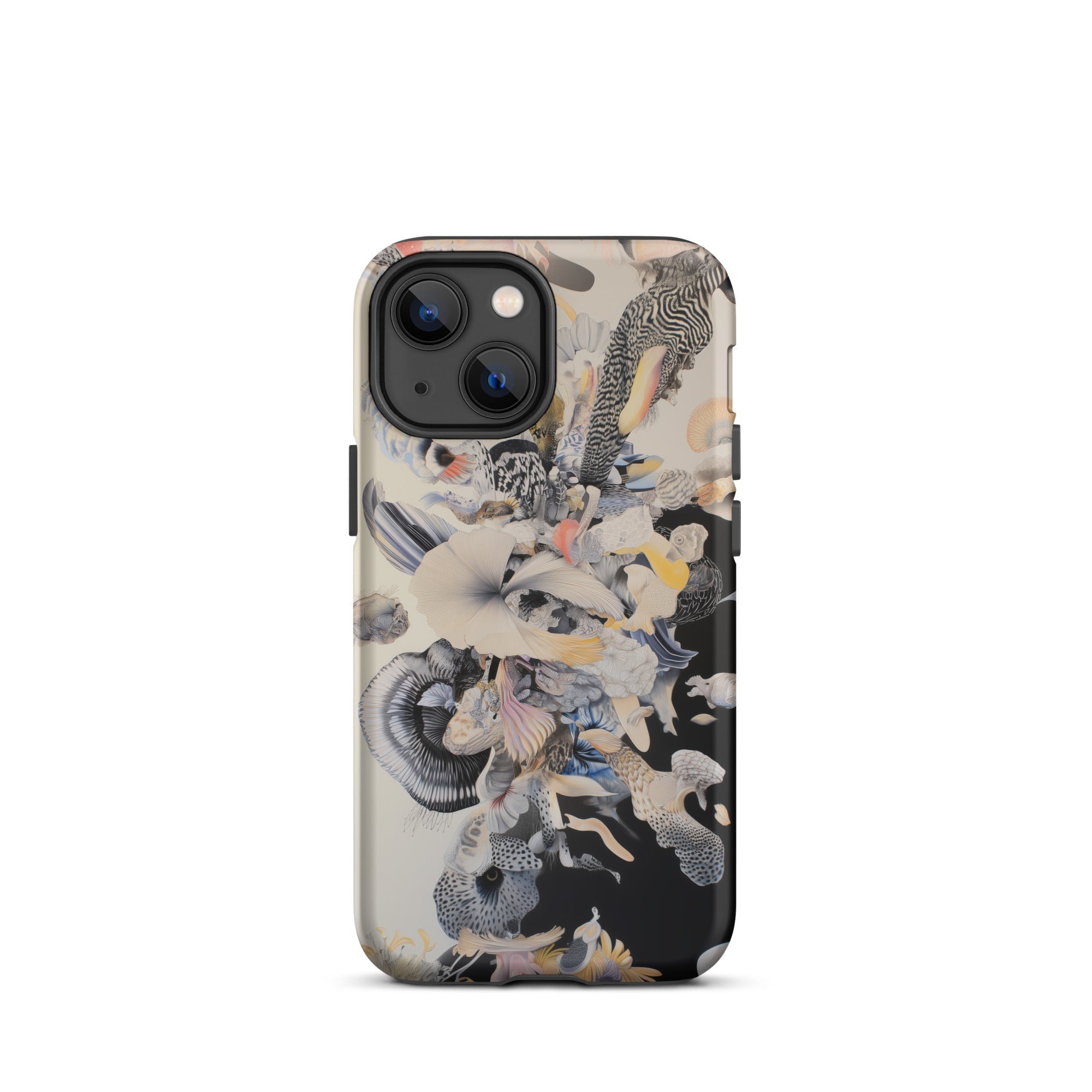 Evolution Surreal Botanical Art Iphone Case, Abstract Patterned Phone Case