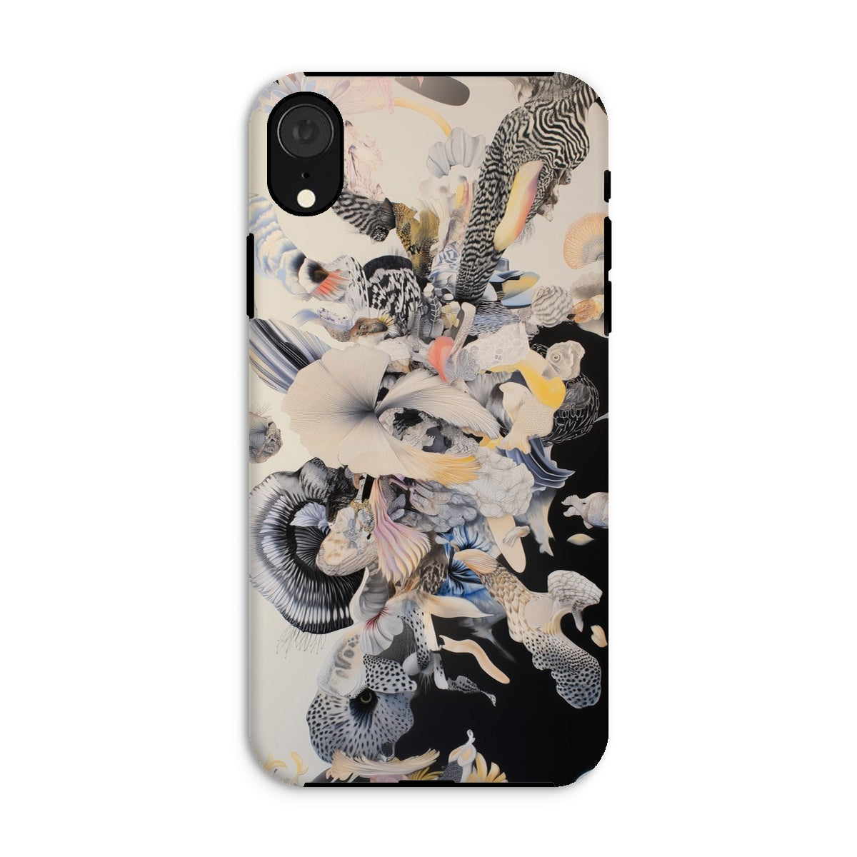 Evolution Surreal Botanical Art Iphone Case, Xr / Matte, Abstract Patterned Phone Case