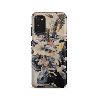 Evolution - Surreal Botanical Art Phone Case Samsung Galaxy S20 / Matte Vibrant Abstract Phone Case Dynamic Collage Stylized Birds Surreal