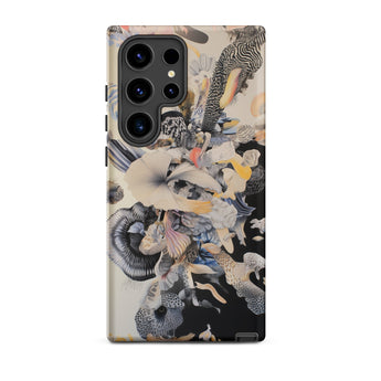 Evolution - Surreal Botanical Art Phone Case Samsung Galaxy S24 Ultra / Matte Vibrant Abstract Phone Case Surreal Collage Stylized Animals