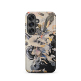 Evolution - Surreal Botanical Art Phone Case Samsung Galaxy S25 / Matte Phone Case Surreal Mixed-media Collage Animals Abstract Forms