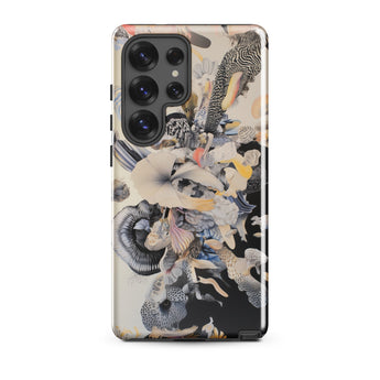 Evolution - Surreal Botanical Art Phone Case Samsung Galaxy S25 Ultra / Gloss Vibrant Abstract Phone Case Dynamic Collage Stylized Marine