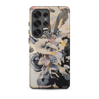 Evolution - Surreal Botanical Art Phone Case Samsung Galaxy S25 Ultra / Matte Phone Case Vibrant Surreal Collage Marine Life Abstract