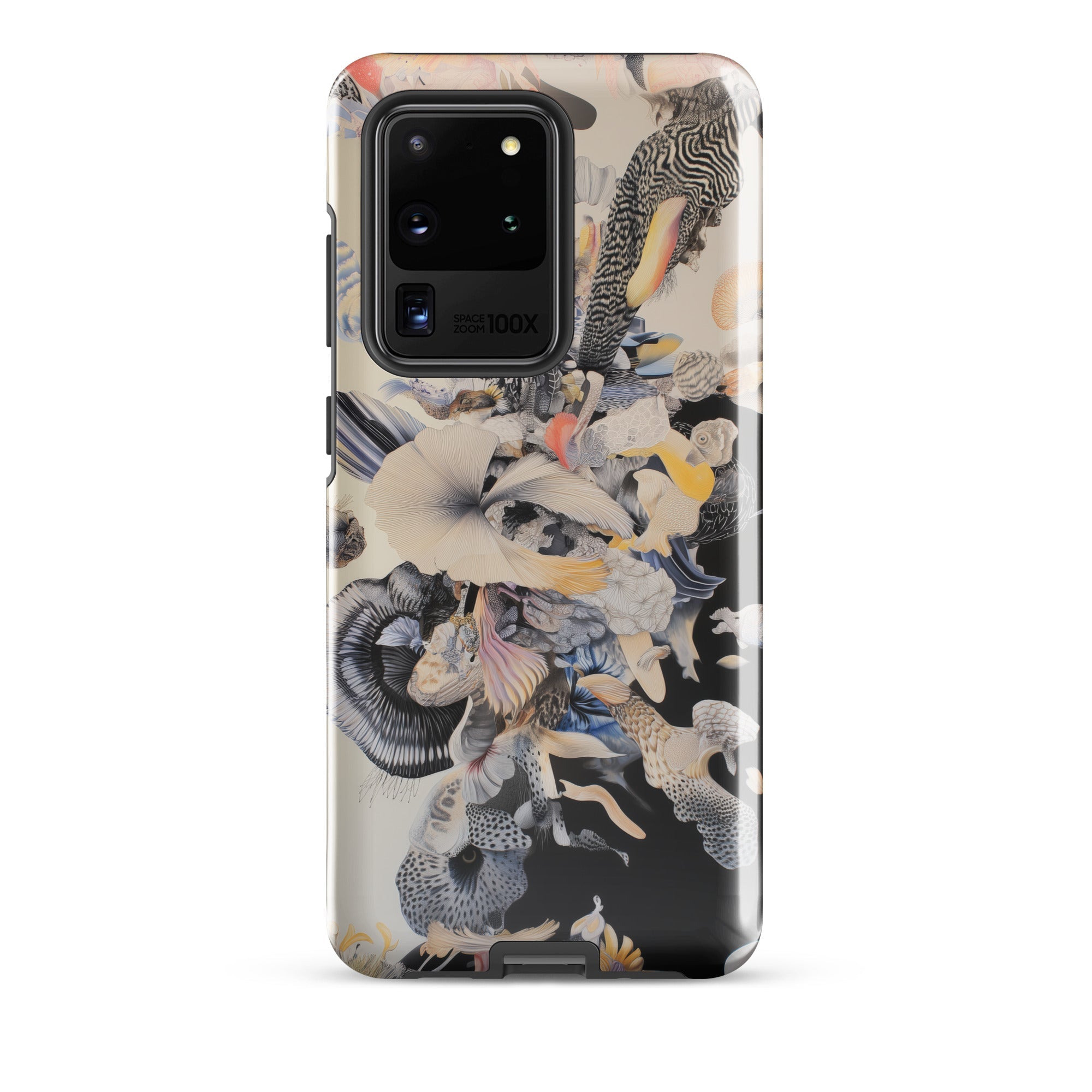 Evolution Surreal Botanical Art Samsung Case, Galaxy S20 Ultra / Gloss, Samsung Galaxy S20 Ultra Phone Case Abstract Multicolored