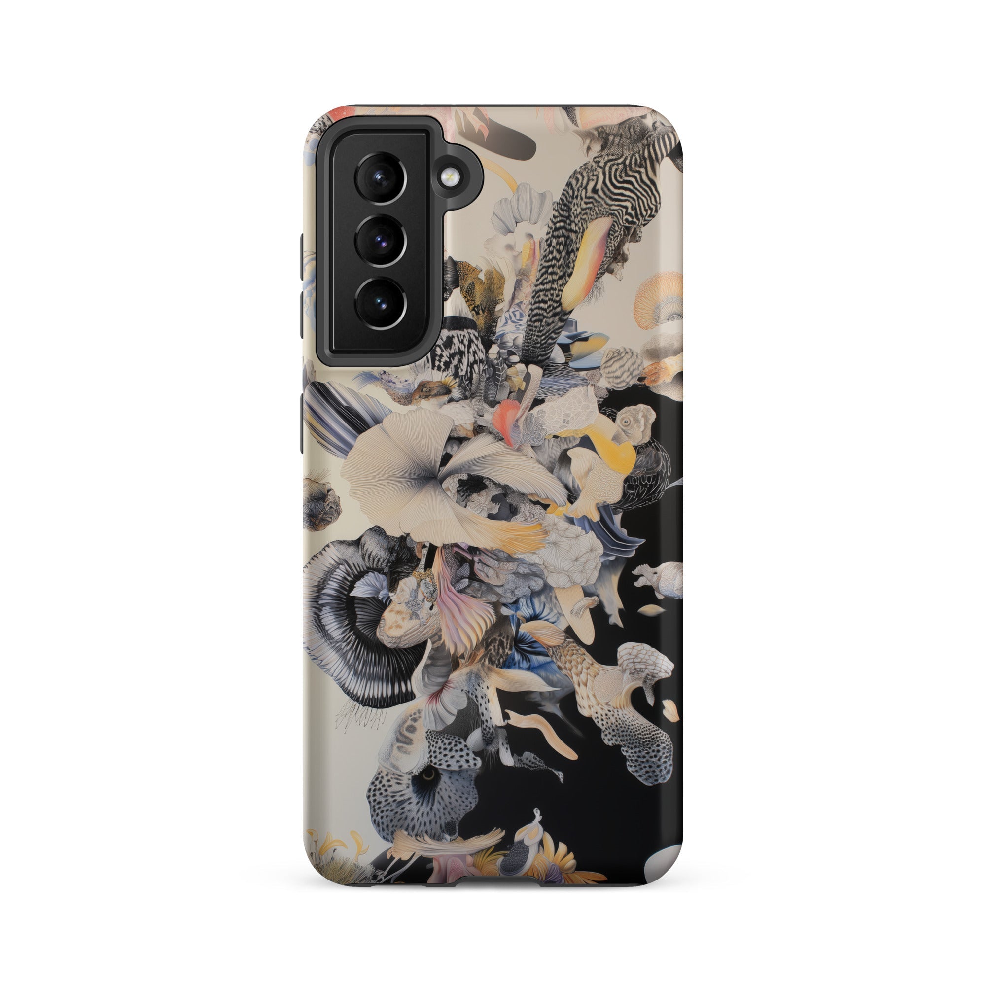 Evolution Surreal Botanical Art Samsung Case, Galaxy S21 Fe / Matte, Smartphone Case Abstract Organic Pattern Colors Textures