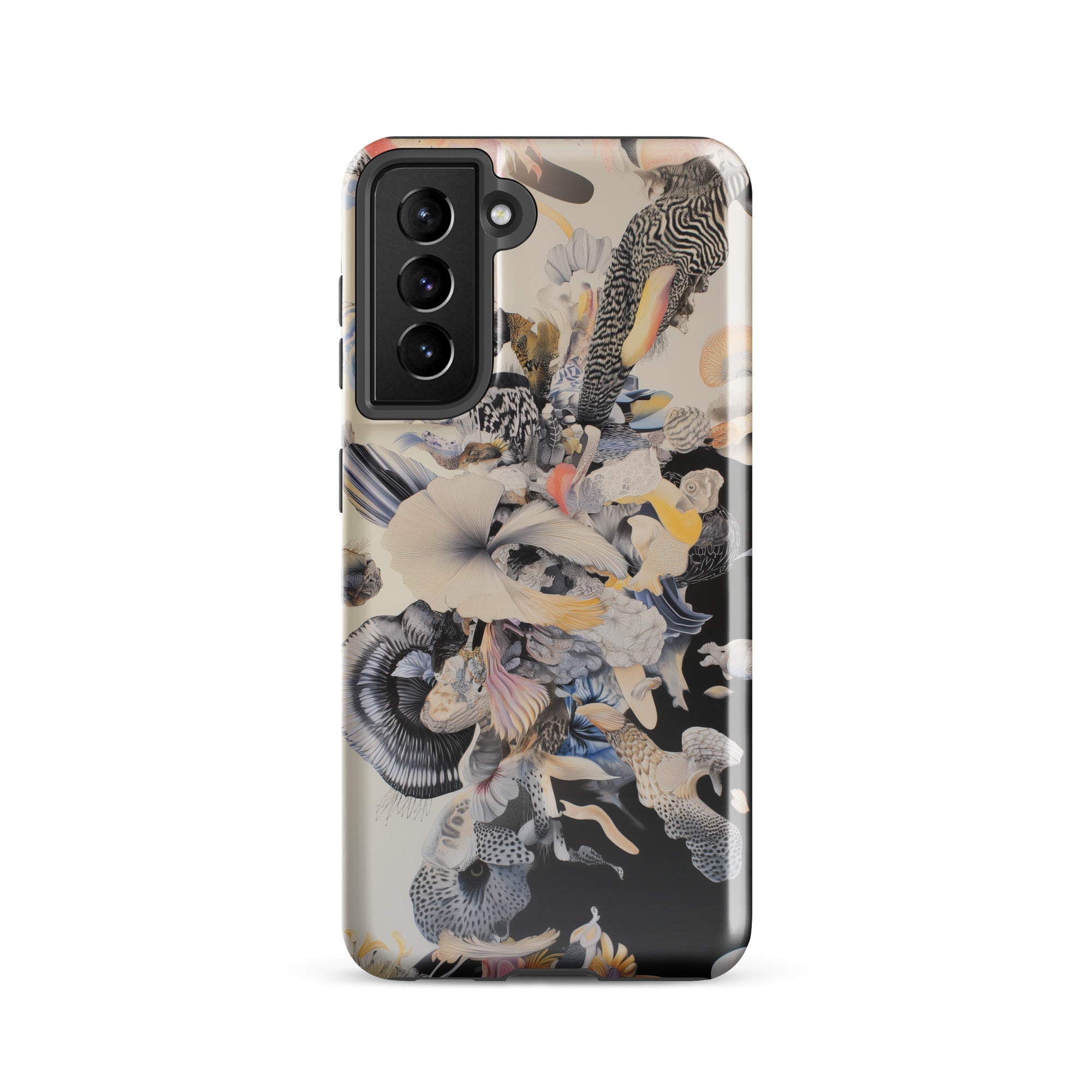 Evolution Surreal Botanical Art Samsung Case, Galaxy S21 / Gloss, Smartphone Decorative Case Abstract Organic Pattern