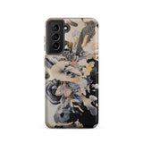 Evolution - Surreal Botanical Art Samsung Case, Galaxy S21 / Matte, Smartphone Case Complex Abstract Organic Pattern Muted Colors