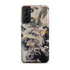 Evolution Surreal Botanical Art Samsung Case, Galaxy S21 Plus / Matte, Smartphone Case Abstract Organic Pattern Light Dark Tones