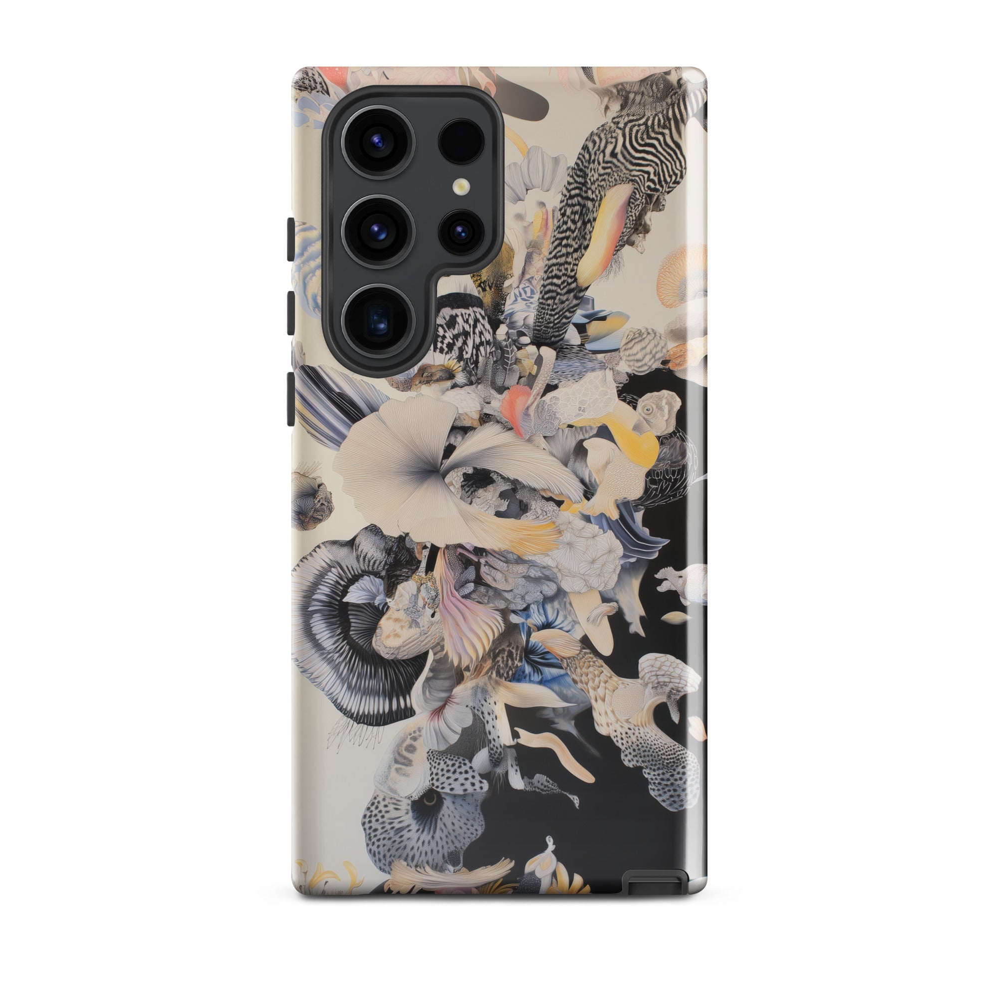 Evolution Surreal Botanical Art Samsung Case, Galaxy S23 Ultra / Gloss, Smartphone Multi Camera Decorative Abstract Patterned Case