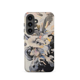 Evolution - Surreal Botanical Art Samsung Case, Galaxy S24 / Matte, Smartphone Case Black Camera Module Abstract Multi-colored Pattern