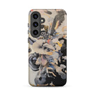 Evolution Surreal Botanical Art Samsung Case, Galaxy S24 Plus / Matte, Smartphone Case Abstract Organic Pattern Light Dark Tones