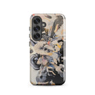 Evolution Surreal Botanical Art Samsung Case, Galaxy S25 / Gloss, Smartphone Patterned Protective Case Abstract Mixed Media Design