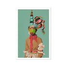 Eye Candy Avant Garde Fashion Art Print, 20x30’’ / 51x76cm / Unframed, Abstract Portrait Elaborate Headwear